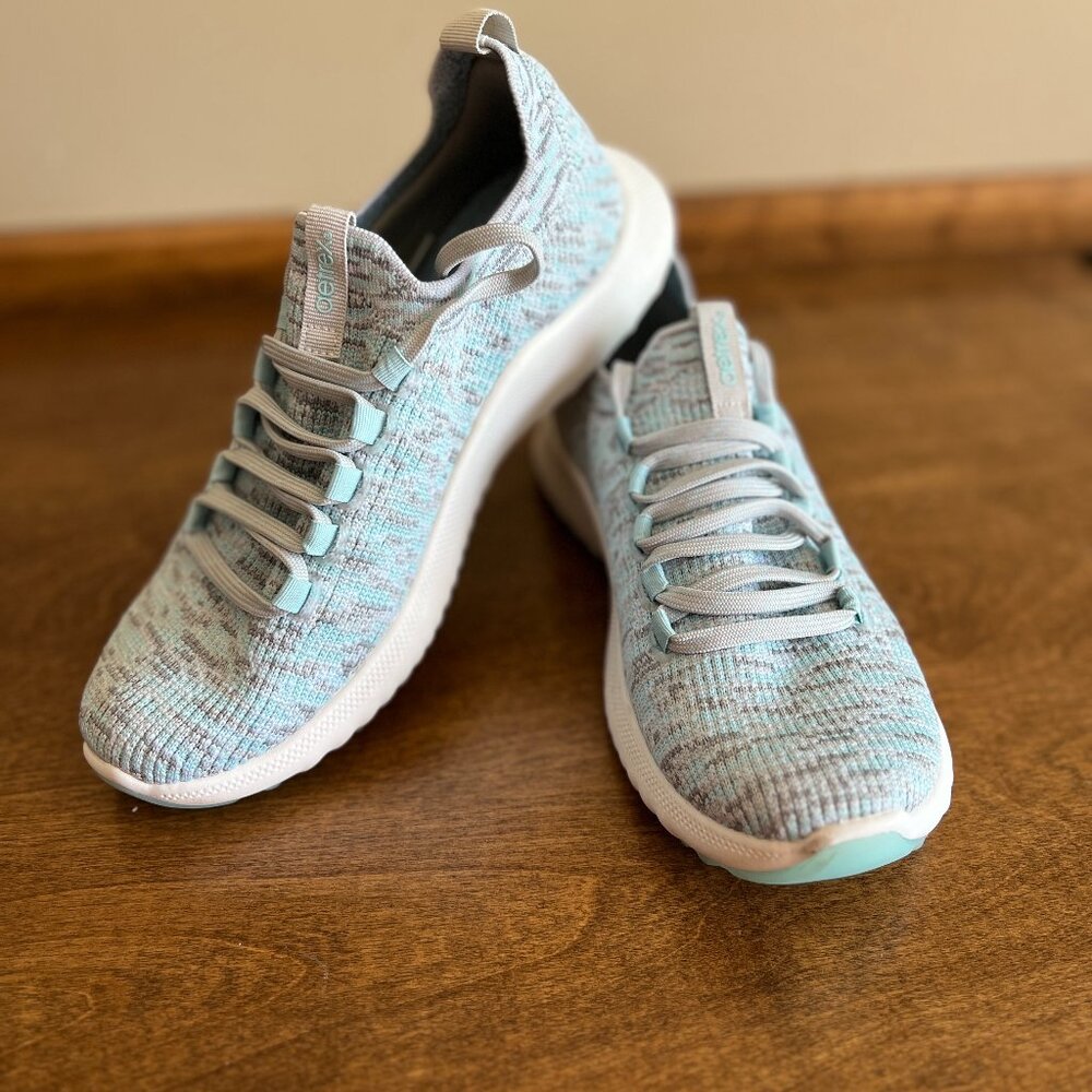 Aetrex Carly Womens Running Arch Support Athletic Blue Sneakers US 7.5-8